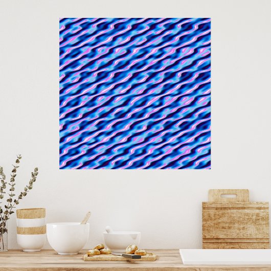 Quantum Glitch Pattern Poster (Küche)