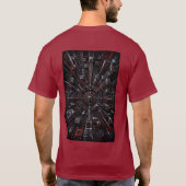 Quantum Grid 3D Illusions-T-Shirt T-Shirt (Rückseite)