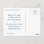 Quantum kommt und ruft postkarte (Rückseite)