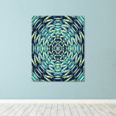 Quantum Mandala Art Leinwanddruck (Insitu (Holzboden))