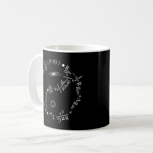 Quantum Mechanics Formel String Theory Math Univ Kaffeetasse (Vorderseite Links)