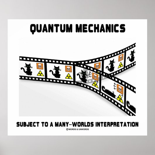 Quantum Mechanics Many Worlds Interpretation Poster (Vorne)