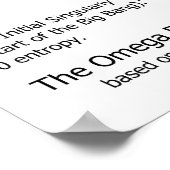 Quantum Mechanics Multiverse Omega Point Diagram Poster (Ecke)