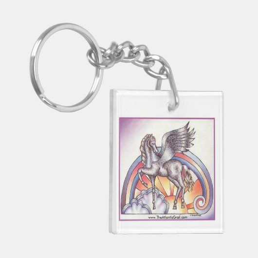 Quantum Pegasus - Schlüsselkette Schlüsselanhänger (Vorderseite links)