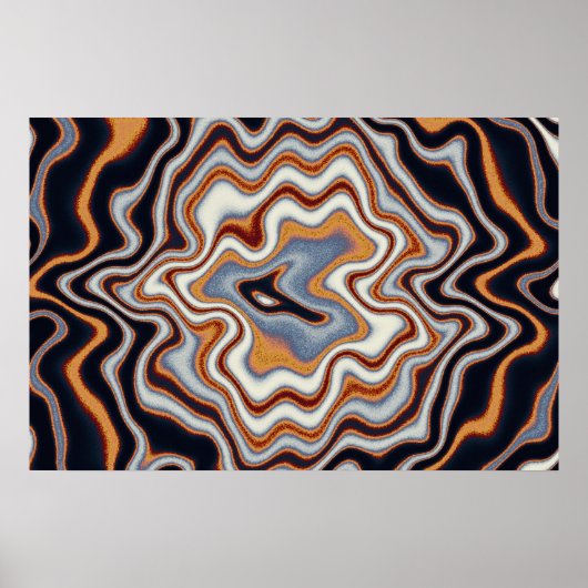 Quantum Physics Acrylic Painting  Poster (Vorne)