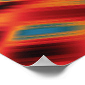 Quantum Physics Colorful Design  Poster (Ecke)