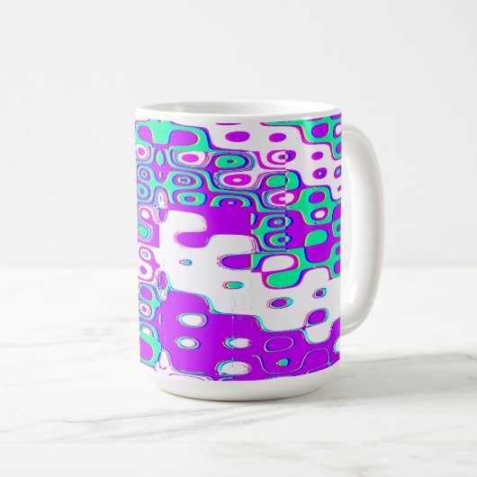 Quantum Physics Geometric Pattern  Kaffeetasse (VorderseiteRechts)