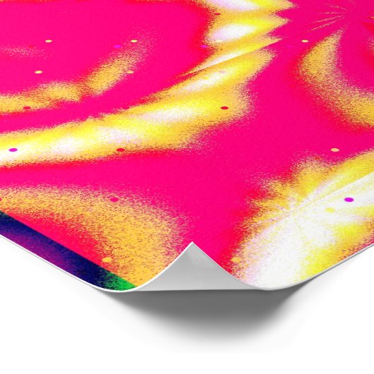 Quantum Physics Geometric Pattern Poster (Ecke)