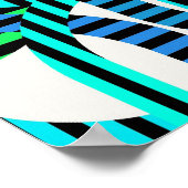 Quantum Physics Geometric Pattern  Poster (Ecke)