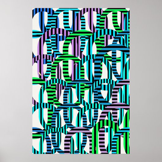 Quantum Physics Geometric Pattern  Poster (Vorne)