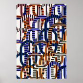 Quantum Physics Geometric Pattern  Poster (Vorne)