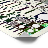 Quantum Physics Geometric Pattern  Poster (Ecke)