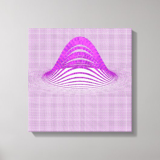 Quantum Physics Moire Floral Pattern  Leinwanddruck (Vorderseite)