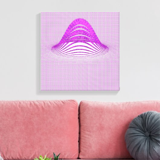 Quantum Physics Moire Floral Pattern Leinwanddruck (Insitu (Wohnzimmer))