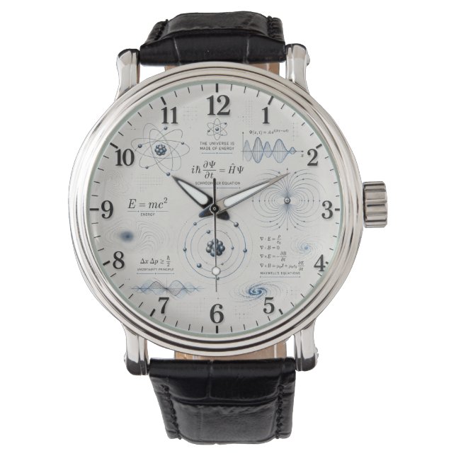 Quantum Physics Science Classroom Armbanduhr (Vorderseite)