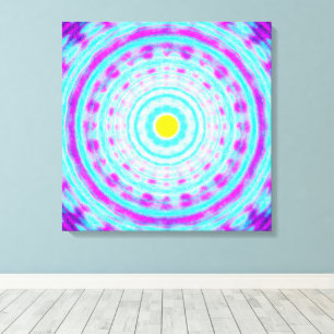 Quantum-Physik-Mandala-Muster Leinwanddruck