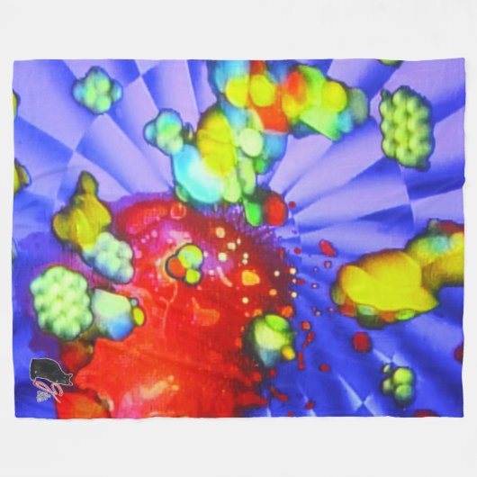 Quantum Quietude Fleece Blanket (Vorderseite (Horizontal))