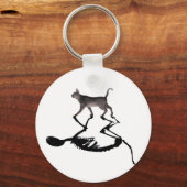 Quantum Schrodinger Cat Superposition Schlüsselket Schlüsselanhänger (Vorderseite)