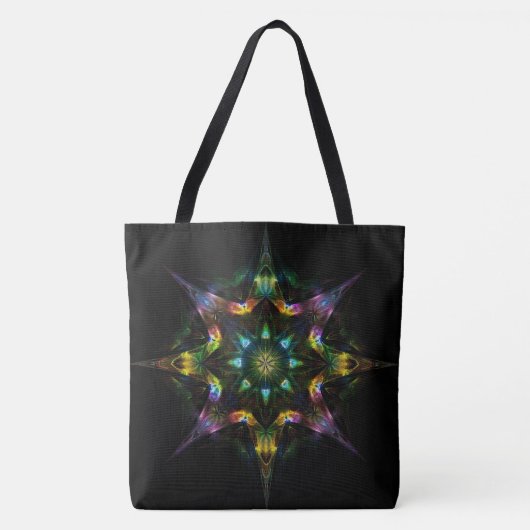 Quantum Starfire - Sacred Geometry Cosmic Mandala Tasche (Vorderseite)