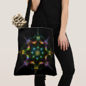 Quantum Starfire - Sacred Geometry Cosmic Mandala Tasche (Von Nahem)