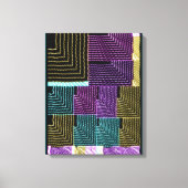 Quantum-U-Labyrinth geometrisches Muster  Leinwanddruck (Vorderseite)