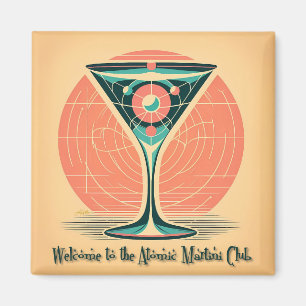 Quantum-Verschränkung Atomic Martini Club Cocktail Magnet