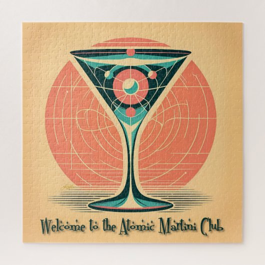 Quantum-Verschränkung Atomic Martini Club Cocktail Puzzle (Vertikal)