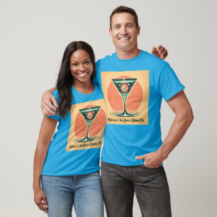 Quantum-Verschränkung Atomic Martini Club Cocktail T-Shirt