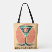 Quantum-Verschränkung Atomic Martini Club Cocktail Tasche (Rückseite)