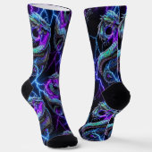 Quantum Verse - Elektrische Drachensocken Socken (Gewinkelt)