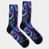 Quantum Verse - Elektrische Drachensocken Socken (Rechts)