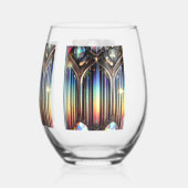 Quantum Verse - Prismatisches Weinglas Weinglas Ohne Stiel (Rückseite)