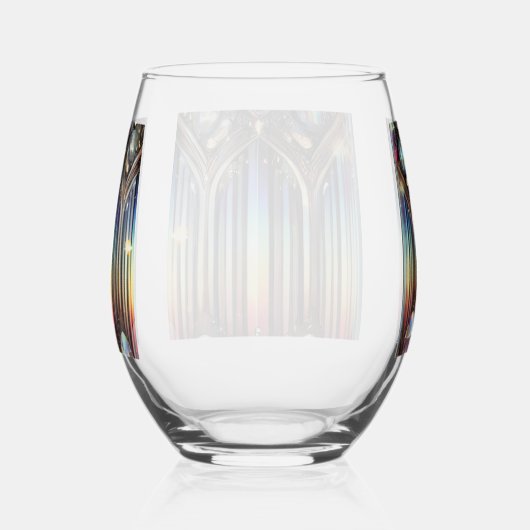 Quantum Verse - Prismatisches Weinglas Weinglas Ohne Stiel (Rechts)