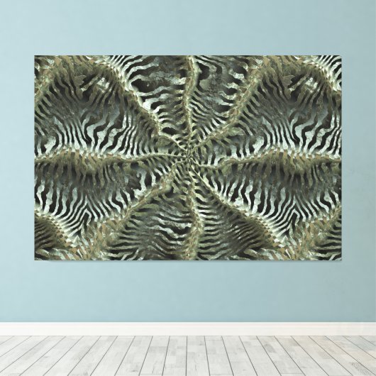 Quantum Weave 3 Leinwanddruck (Insitu (Holzboden))