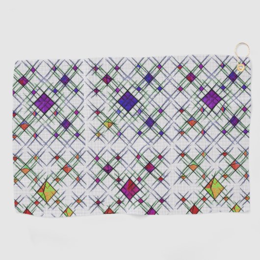 Quantum Weave Golfhandtuch (Horizontal)