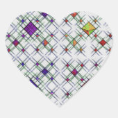 Quantum Weave Herz-Aufkleber (Vorderseite)
