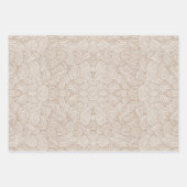 Quantumn Weave - Warm Neutral Geschenkpapier Set (Vorderseite)