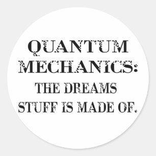 Quantums-Mechaniker Runder Aufkleber