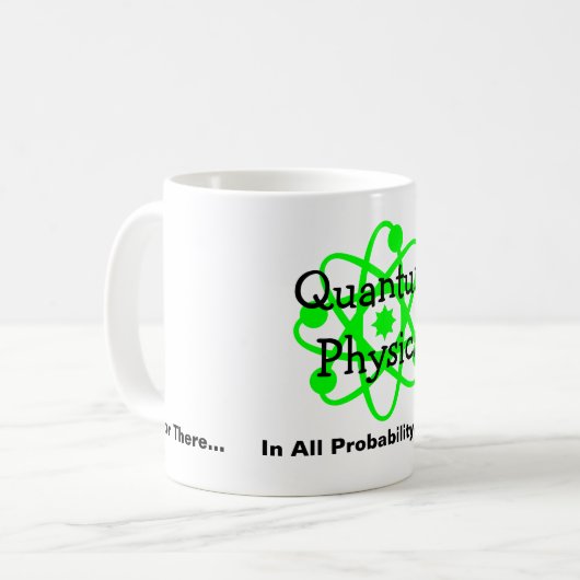 Quantums-Physik Kaffeetasse (Vorderseite Links)