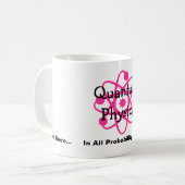 Quantums-Physik Kaffeetasse (Vorderseite Links)