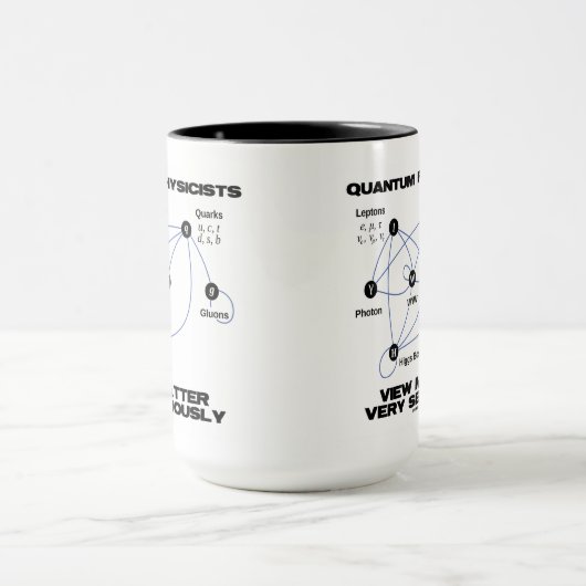 Quantums-Physiker-Ansicht-Angelegenheit sehr Tasse (Zentrum)