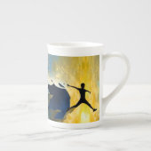 Quantums-Sprungs-Chinaschale Porzellantasse (Rechts)