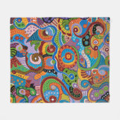 Quantums-Stränge Fleecedecke (Vorderseite (Horizontal))