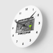 QuantumSuperposition ist hart zu erklären (Physik) Runde Wanduhr (Winkel)