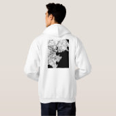 Quanzhou China City Map Hoodie (Schwarz voll)