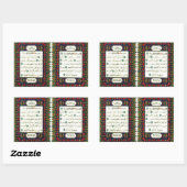 QUARAN RECHTECKIGER AUFKLEBER (Blatt)