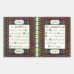 QUARAN RECHTECKIGER AUFKLEBER