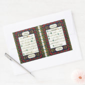 QUARAN RECHTECKIGER AUFKLEBER (Umschlag)