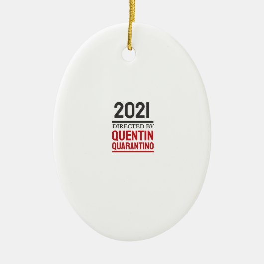 Quarantäne 2021 keramik ornament (Vorne)