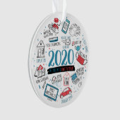 Quarantäne Aktivitäten 2020 Weihnachtsfeiertag Ornament (Vorderseite)